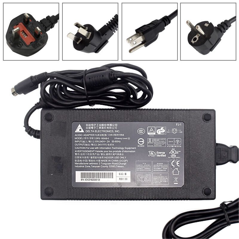 *Brand NEW*DELTA DPS-160AB-6 24V 6.67A AC Adapter charger 4PIN POWER Supply